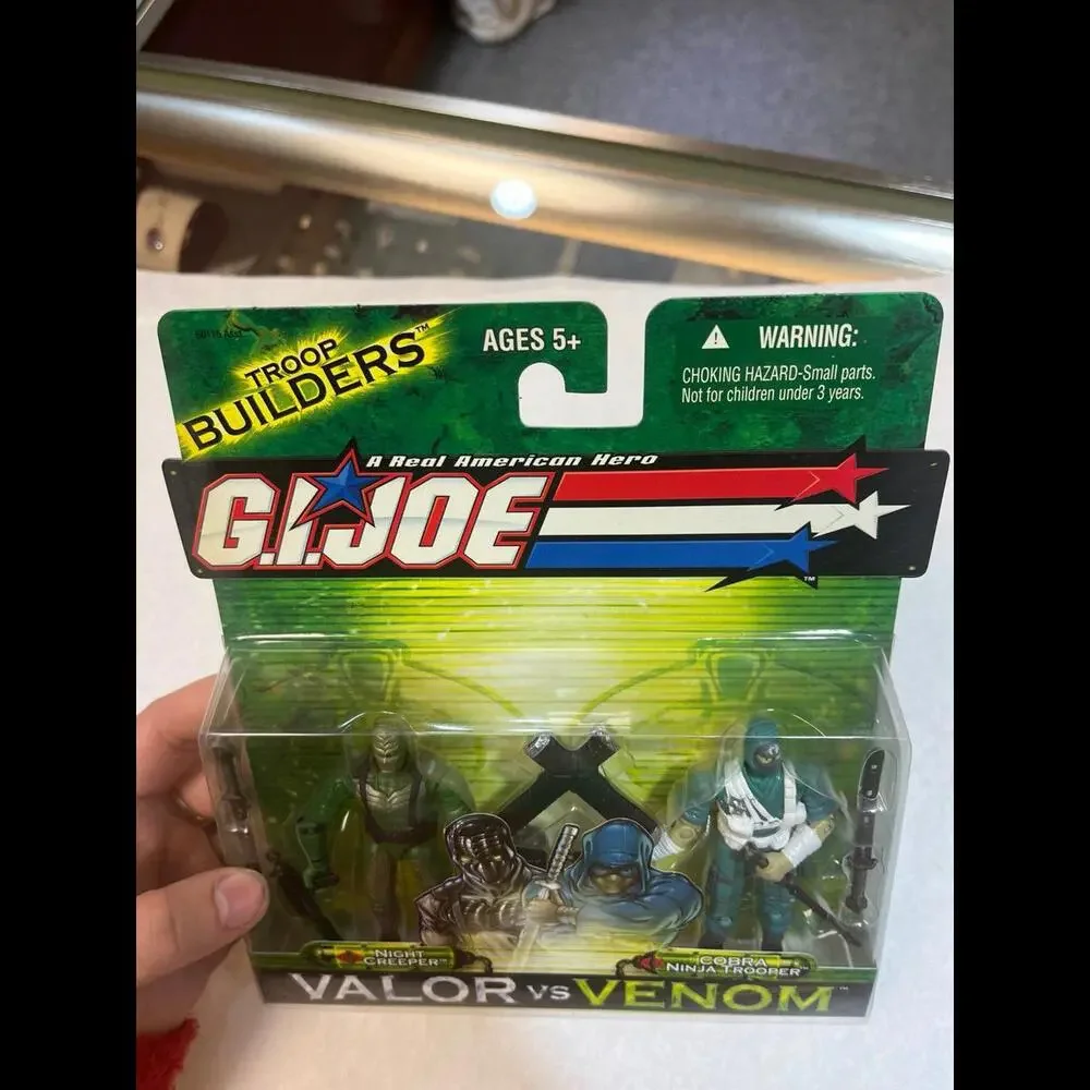 Gi Joe Valor Vs Venom Night Creeper‎ & Cobra Ninja Trooper Action Figure 2-Pack